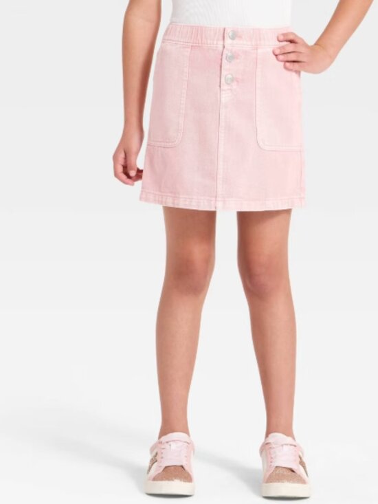 Cat & Jack Other - Cat & Jack Girls' Patch Pocket Denim Skirt Girls' XS (4/5)